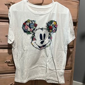 Disney Mickey Mouse Embroidered Floral T-shirt, Target